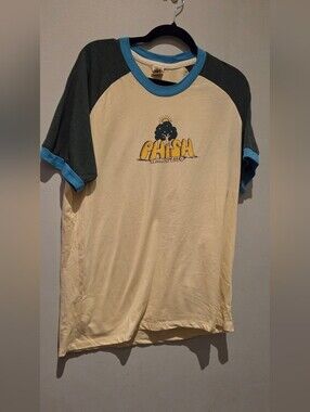 Phish Cream Raglan Concert Tee with Blue Trim EUC XL